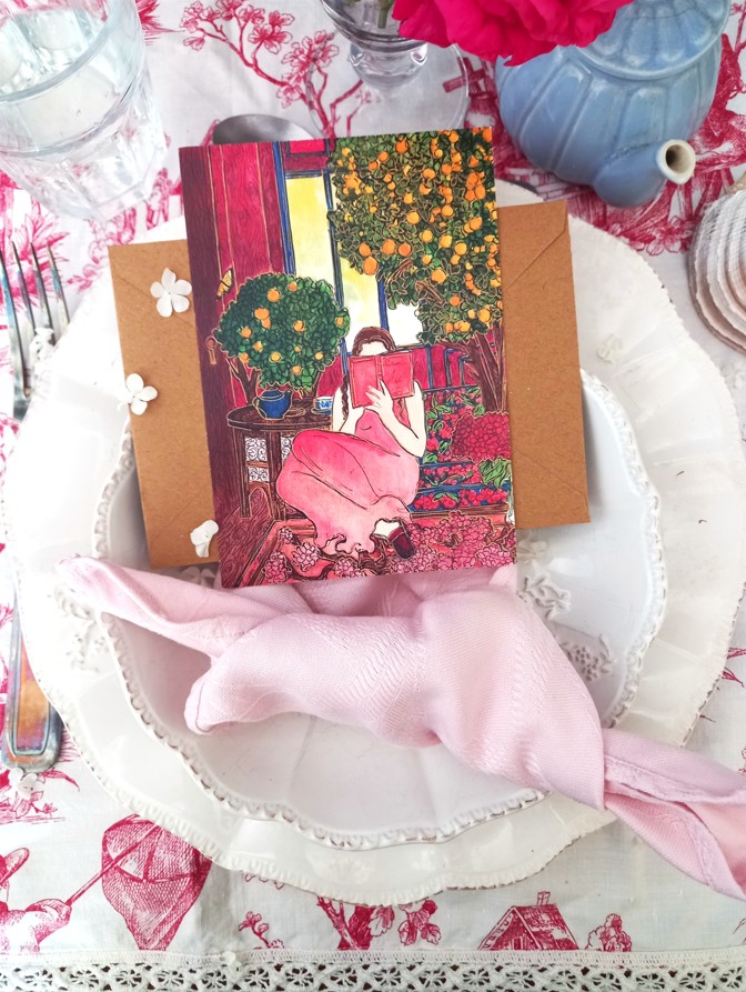 Carte « La Lectrice »