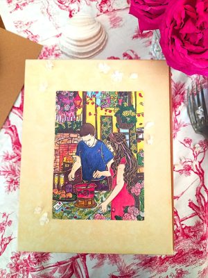 La fondue-illustration romantique