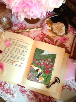 Carte « Le Chat des Tulipes »