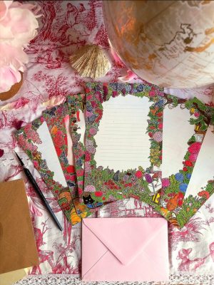 Illustrations – papiers à lettres le cygne amoureux